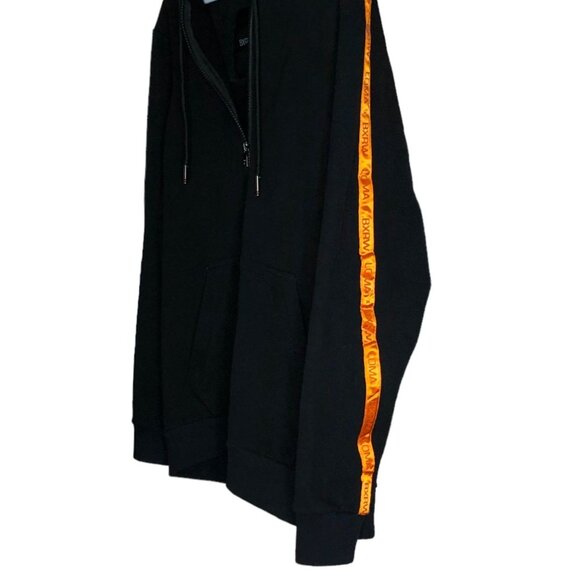 Boxraw Loma Black Jacket Hoodie Orange Stripe Mens Large - Picture 13 of 16